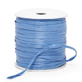 Copenhagen Blue Matte Raffia Ribbon 1/4" X 100 Yards