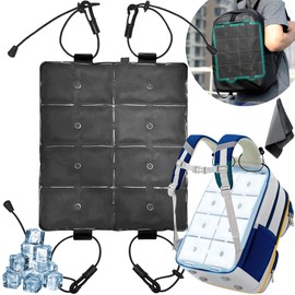Cooling Pad, Cooling Pad for Backpacks, Comfortable 28°C, Natural Cooling, Cool Back Cooling Pad, Summer, Cooling Pad for Backpacks, Heatstroke Prevention, Easy Installation, Climbing, Work, School,