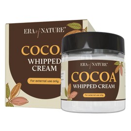 era of nature Cocoa Whipped Cream 8oz – Face and Body Cream for Dry Skin – Lightweight, Non-Greasy, Multipurpose Skincare for Hair and Neck