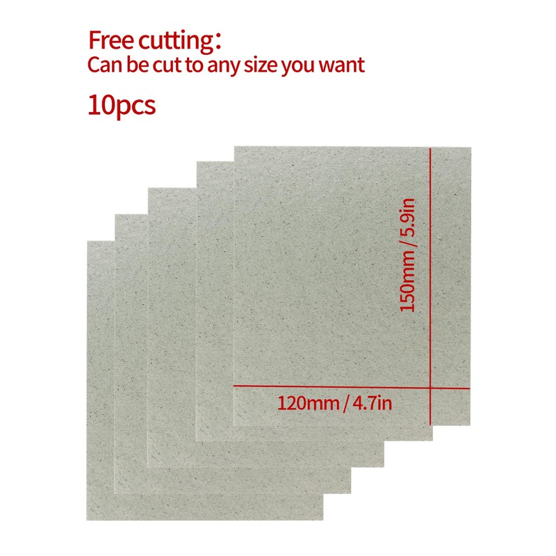 YQBOOM 10 PCS Waveguide Cover, Universal Mica Sheet for Microwave