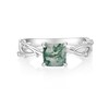 STARCHENIE Moss Agate Engagement Ring 925 Sterling Silver Twisted Infinity