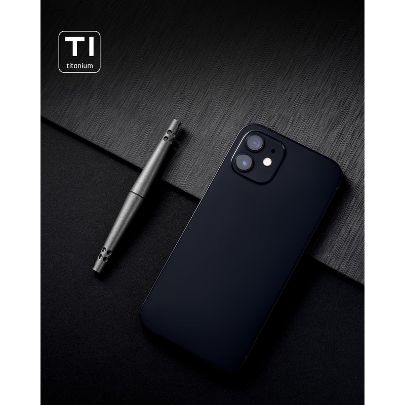 TIMULTI Small Titanium Pen,4.33'' Mini Ballpoint Portable Pen for Office,