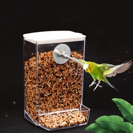 Automatic Bird Feeder,No Mess Bird Feeder,Bird Cage Feeder Bird Cage Accessories for Parakeet Canary Cockatiel Finch