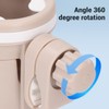 3 in 1 Stroller Cup Holder with Phone Holder Multifunctional