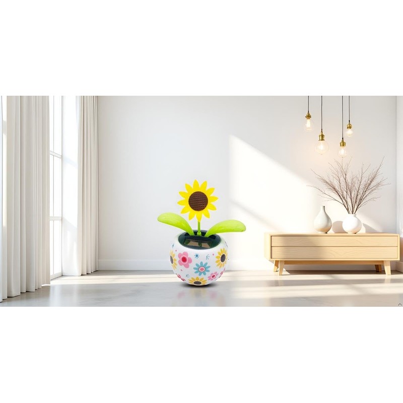 Sunflower Solar Dancing Flower Solar Dancing Solar Toys, Solar Powered