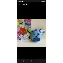 McDonald's Squishmallows RORTY MONSTER 2025 Happy Meal teal blue Plush Toy NEW