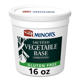Minor's Sauteed Vegetable Base, Vegetarian, Great for Soup Broth and Sauces, No Added MSG, Gluten-Free, 16 oz Tub