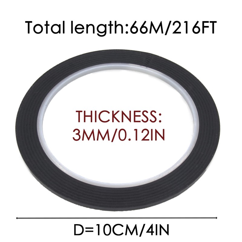 Cheerock 2pcs Black Violin Fingerboard Tape, 216 Ft Violin Finger Tape