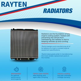 RAYTEN CU865 Radiator Compatible with 87-84 Mazda B2000 93-84 Mazda B2200