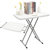 LYNICESHOP Adjustable Folding Laptop Table, Small Computer Desk with 8