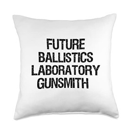 Future Ballistics Laboratory Gunsmith Throw Pillow