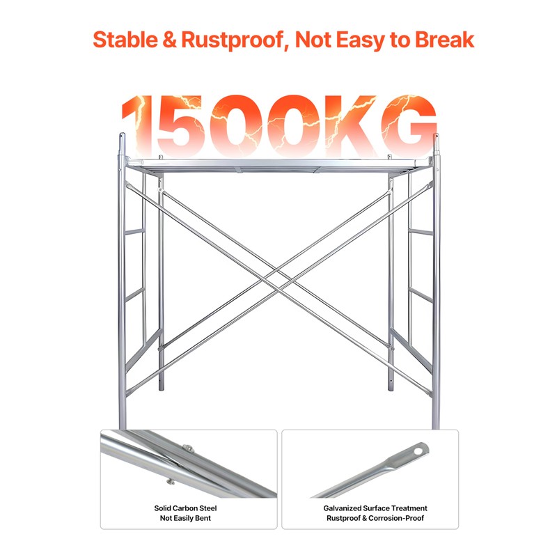 VEVOR Scaffolding Cross Brace 6x4 ft, 8-Pack Solid Carbon Steel
