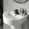 Y-Garhe Black Waterfall Bathroom Faucet, LED Faucet Waterfall, Single Hole
