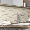 BeNice Marble Peel and Stick Backsplash Stick Tiles Subway Beige