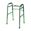 DMI Lightweight Aluminum Folding Walker with Easy Two Button Release,
