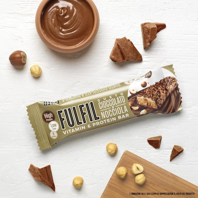 Fulfil Barrette vitaminiche e proteiche - Gusto frusta al cioccolato