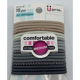 Scunci Elastics No Damage All Day Hold Medium 18 pc