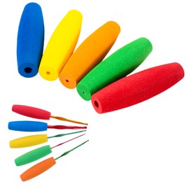 5 PCS Crochet Hooks Grips, Ergonomic Crochet Hook Set with Soft EVA Removable Holder, Multi-Size Handle Attachment for Comfort, Fits 2mm to 10mm Crochets Hooks for Seamless Crafting