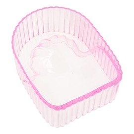 Recipiente acrílico para remojar las manos, bandeja para remojar las uñas, palangana para esmalte de uñas, herramientas de spa para lavarse las manos y quitar el esmalte de uñas.