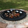 Sunnydaze X-Marks Fire Pit Cooking Grate - Outdoor Round Black