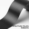 NIPA IT Nastro Americano Telato Nero, 50mm x 25 metri,