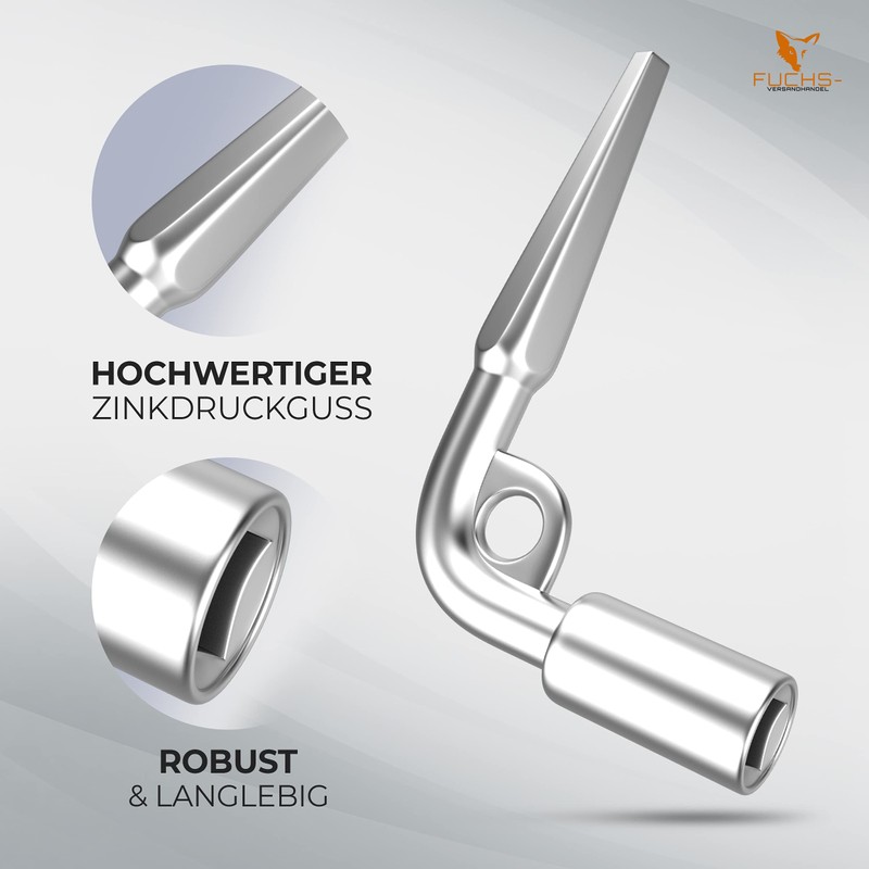 Square Key 1 Piece | Stable | High-Quality Galvanised |