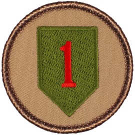 Great Boy Scout Patrol Patch - The Big Red One First Infantry Patrol (#553)