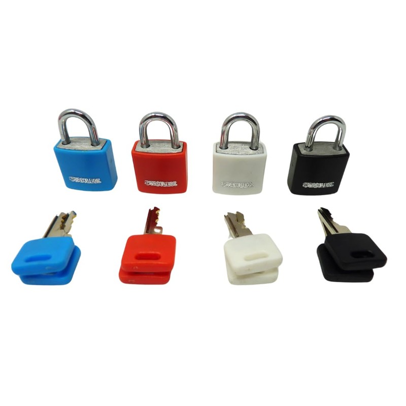 Pack of 1 Aluminium Padlock 20 mm Assorted Colours -