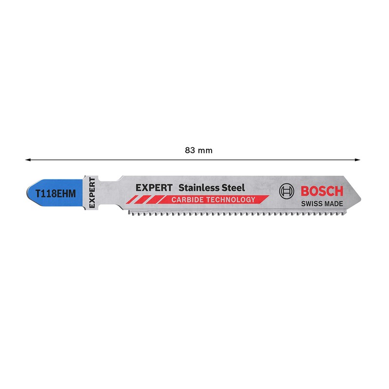 Bosch Professional 3x Expert ‘Stainless Steel’ T 118 EHM Jigsaw
