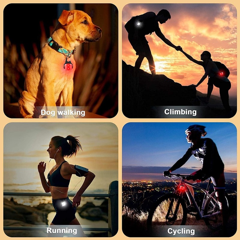 Dog Lights for Night Walking, Clip on Dog Collar Light