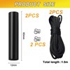 2PCS Bathroom Light Pull Cord 6*1.2cm Light Pull Handle with