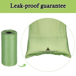 Gearmax 2 Pcs Dog Poop Pickup Bags Dispenser with LED Flashlight and 2 Rolls Dog Poop Waste Bags Leak-Proof Dog Waste Bags