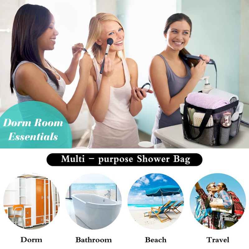 Attmu Mesh Shower Caddy Portable, Quick Dry Hanging Shower Tote