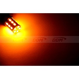 Pair of DDM Tuning 7440/7443, 23 x 5630 LED, High Power, Front/Rear Turn Signal Light Bulbs, 1 Year warranty (7440/7443-23x5630, Amber)