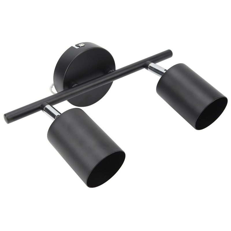 LED Track Light Kit 2 Heads 10.8in Track 90 Degrees