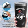 Snowboarding Black Edition Viking Tumbler 20oz - Snowboarding Gravity's worst