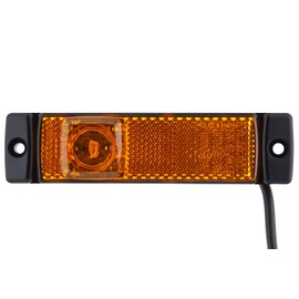 HELLA 2PS 008 645-001 Side Marker Light - LED - 24V - mounting - Lens Colour: Yellow - LED colour: Yellow - Cable: 1500mm - left/right