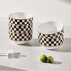 Porlien Checker 10-Ounce Portion Control Cereal Bowls Set of 8,