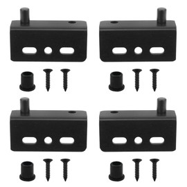Dsjnf Concealed Pivot Door Hinge Wardrobe Furniture Hinge Door Pivot Hinge for Wooden Doors Drawers Furniture Cabinets Wardrobes Display Cabinets Black 4pcs