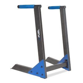Fuel Pureformance Deluxe Bodyweight Training Dip Station Black/Blue - Deluxe Dip Station