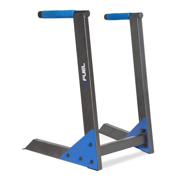 Fuel Pureformance Deluxe Bodyweight Training Dip Station Black/Blue - Deluxe