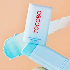 TOCOBO [TOCOBO] Barra solar suave de algodón SPF50+ PA+++ 0.67 onzas / 0.67 oz | Ingredientes naturales, antisebo, sensación mate suave | EWG Green + sin PEG, barra solar vegana coreana para la cara