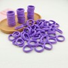 200 Pcs Solid Color Cotton Hair Ties for Women Girls'