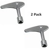 2PCS Triangle Key Utility Service Key Gas Electric Elevator Emergency