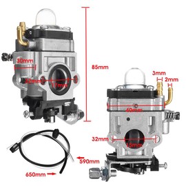 jingfei Motorcycle Carburetor 15mm 2 Stroke Carburettor for 43Cc 47Cc 49Cc 50Cc 52Cc Scooter ATV Dirt Bike Lawn Mower