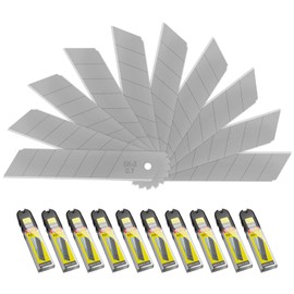 50-Pack 25MM Utility Knife Blades, Snap off Knife Blades for Retractable Box Cutters and Knife, SK5 Blades in Bulk Pack. 10pc ×5c