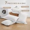 Sasttie Queen Comforter Set, 7 Pieces Bed in a Bag