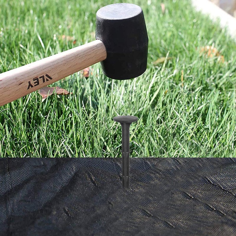 Aoipend 160 Pack Plastic Garden Lawn Stakes 6 inch Heavy
