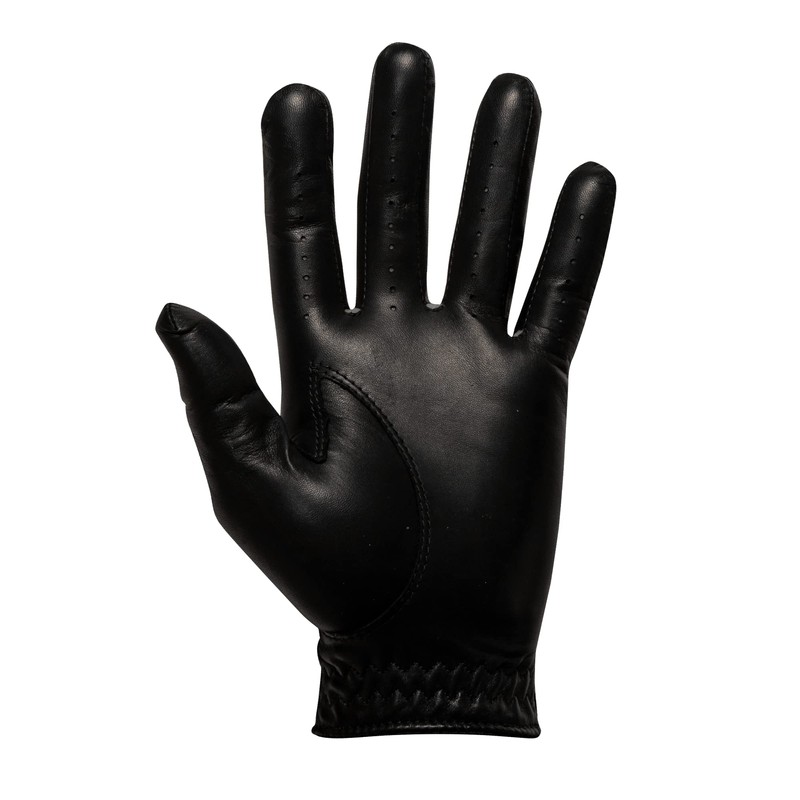 FootJoy Men's StaSof Golf Glove, Black, Small, Worn on Left