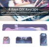 Keycap 4 Keys Elk Pattern Design Space ESC Enter Numpad